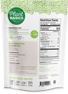 Plant Basics Meal prep with crumbles supports quick weeknight protein.