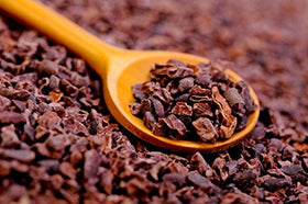 Plant Guru raw cocoa nibs add chocolatey crunch for baking and snacking