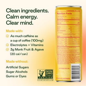 Plant Press can with 100 mg caffeine from green coffee beans.