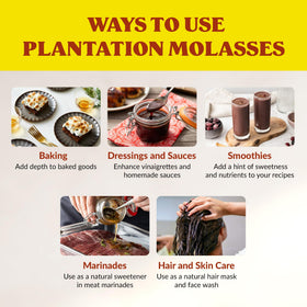 Plantation Molasses glaze-ready pour for sauces and marinades.