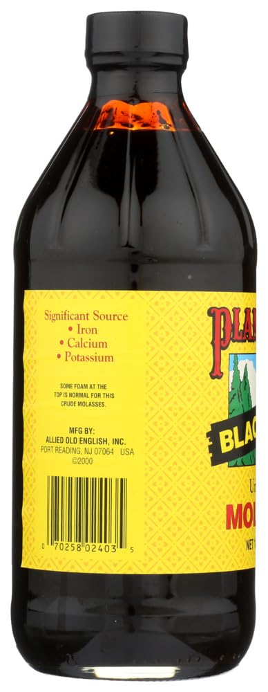 Plantation Molasses Blackstrap bottle pour, versatile syrup for sauces and marinades