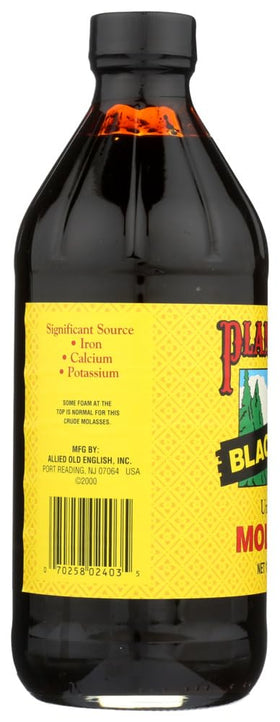 Plantation Molasses Blackstrap bottle pour, versatile syrup for sauces and marinades