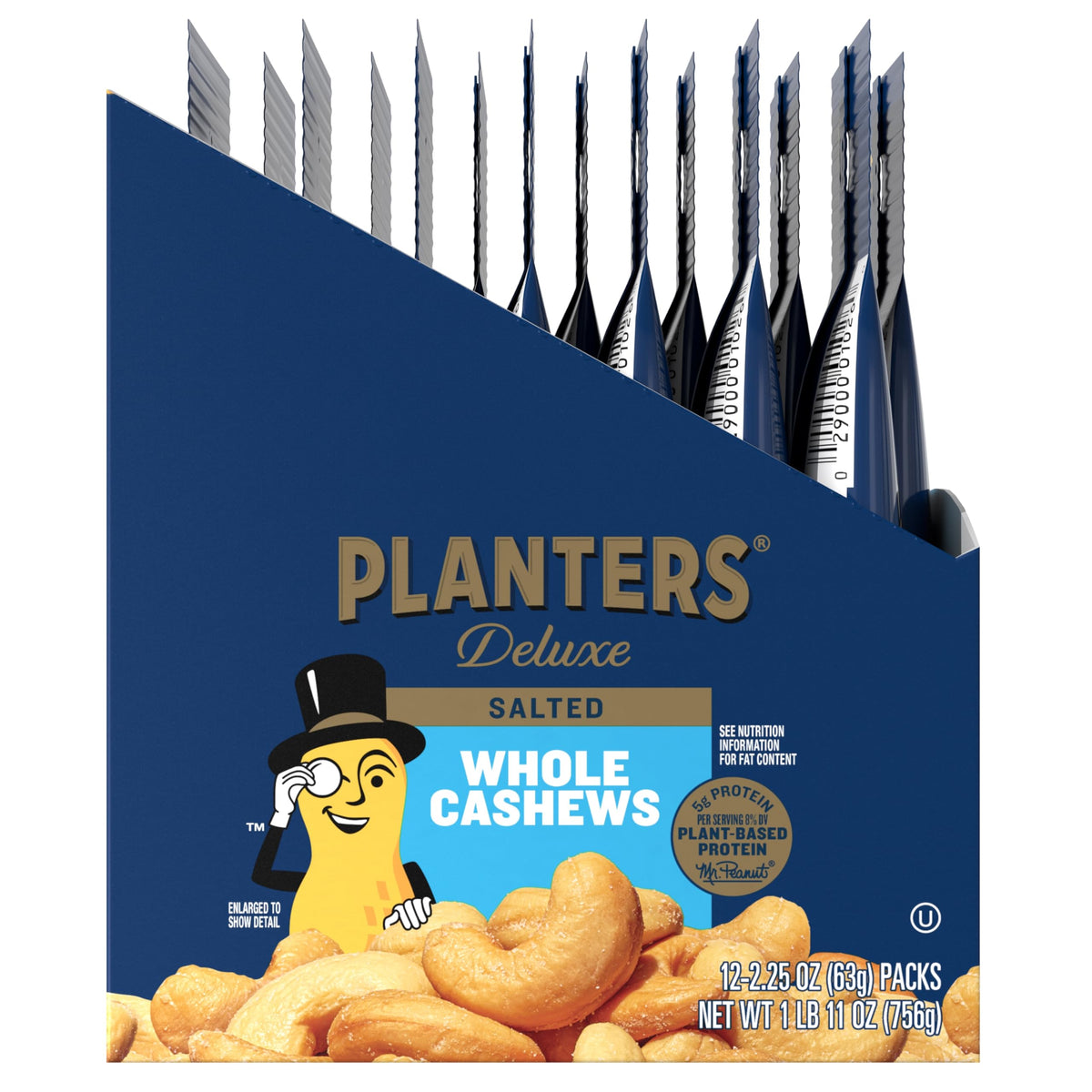 Planters Deluxe Cashews hiking or picnic companion