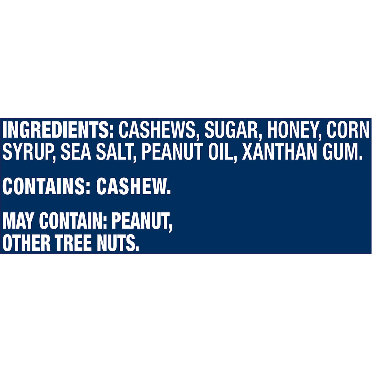 Planters Deluxe Honey Roasted Cashews – close-up shows premium roasted nuts with honey glaze.