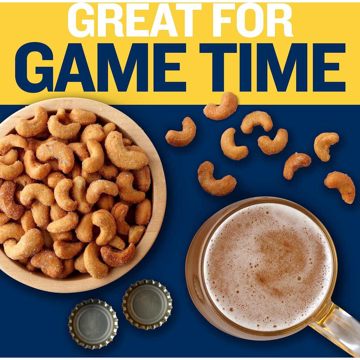 Planters Deluxe Honey Roasted Cashews – perfect entertaining snack for guests.