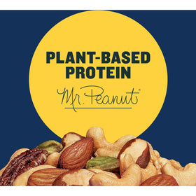 Planters Deluxe Mixed Nuts with Sea Salt served on a party platter for sharing.