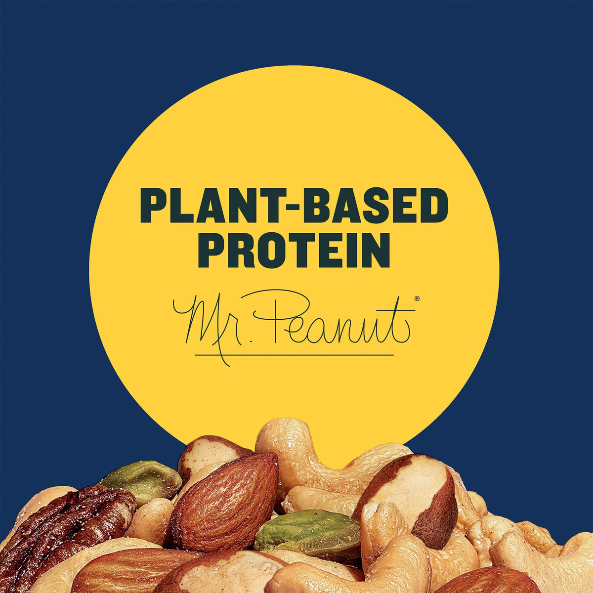 PLANTERS Deluxe Pistachio Mix airtight canister preserves freshness