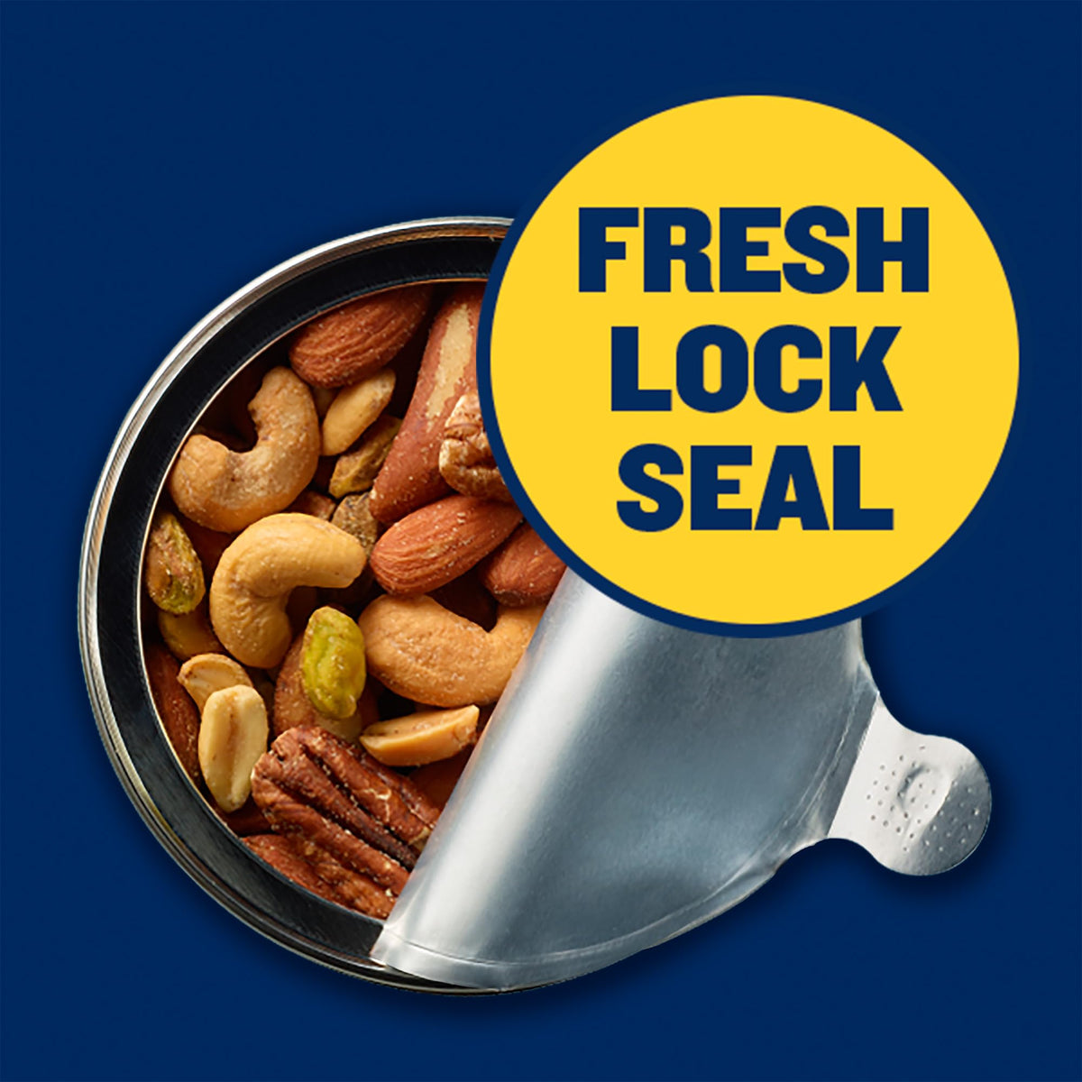 PLANTERS Deluxe Pistachio Mix sea salt seasoning enhances savory depth