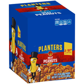 Planters Heat Peanuts lunch idea image showing portable snack option.