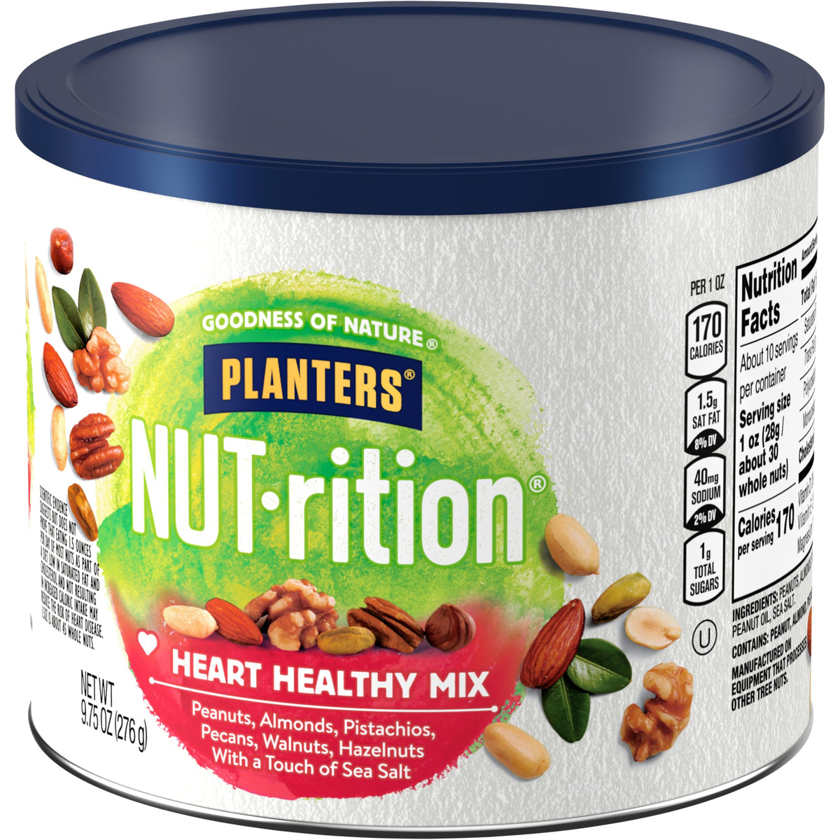 PLANTERS Nut-Rition ingredients close-up, showcasing variety and quality.