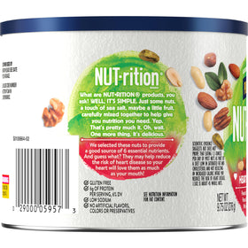 PLANTERS Nut-Rition 170 calories and 6 g protein per serving snapshot.