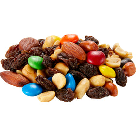 PLANTERS Nuts & Chocolate Trail Mix on front display, ideal for impulse purchases