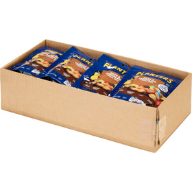 Close-up of roasted peanuts, almonds, raisins, and M&M candies; ideal on-the-go snack