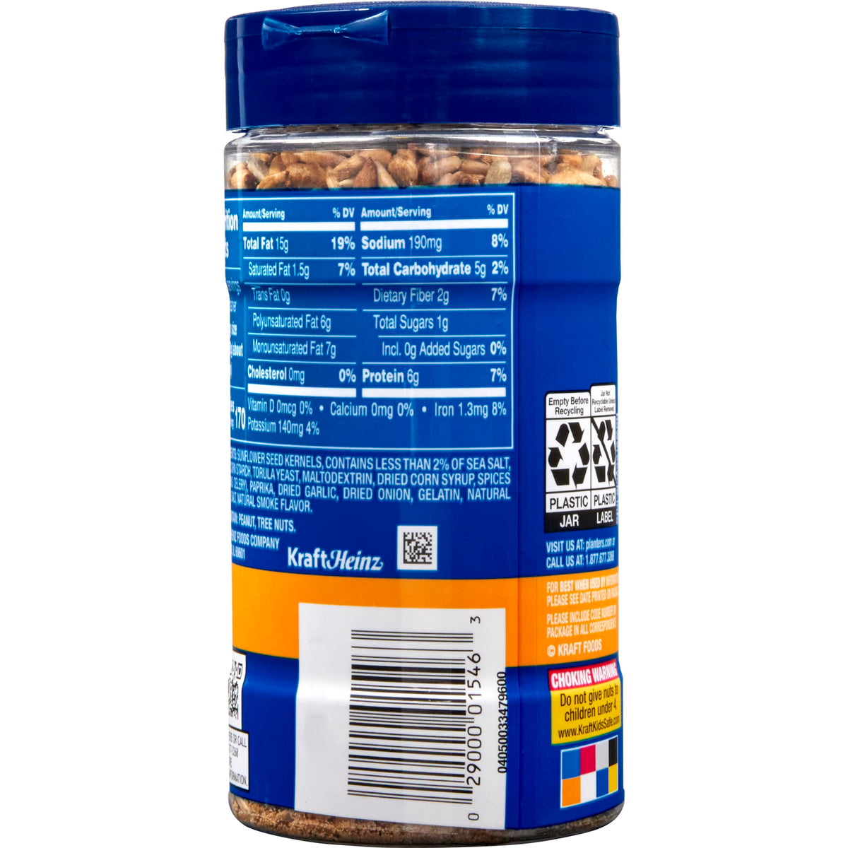 PLANTERS Pop and Pour lid seal highlighting freshness during travel