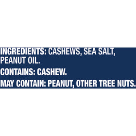 Planters cashews as a quick, high-protein snack option.
