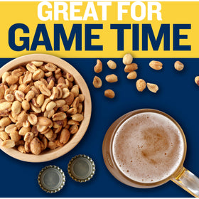 Planters Sea Salt & Vinegar peanuts provide 7g protein per serving