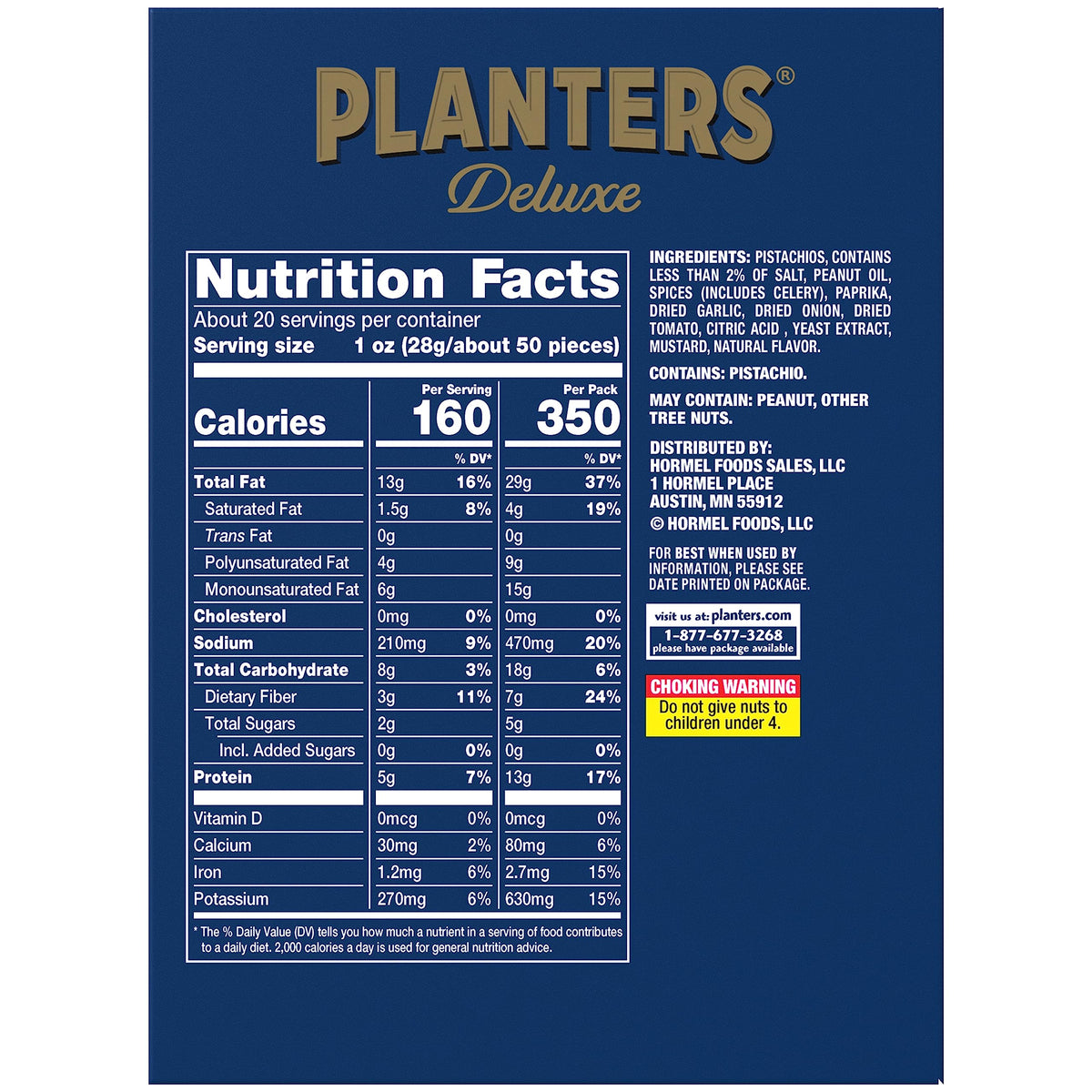 PLANTERS Spicy Cajun Pistachio Kernels on-the-go snack for bold flavor and protein.