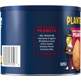 Planters Sweet N' Crunchy Peanuts closeup shows crisp texture and sea salt