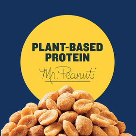 Planters Sweet and Spicy Peanuts serving bowl scene, great for gatherings.