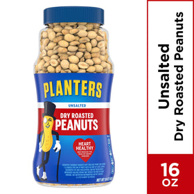 Planters Unsalted Dry Roasted Peanuts serving bowl ready for on-the-go snacking and work breaks