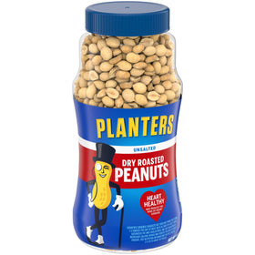 Planters unsalted dry roasted peanuts served in a bowl for sharing.