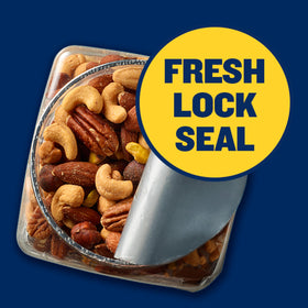 Planters Unsalted Premium Nuts variety mix, protein-rich snack for on-the-go