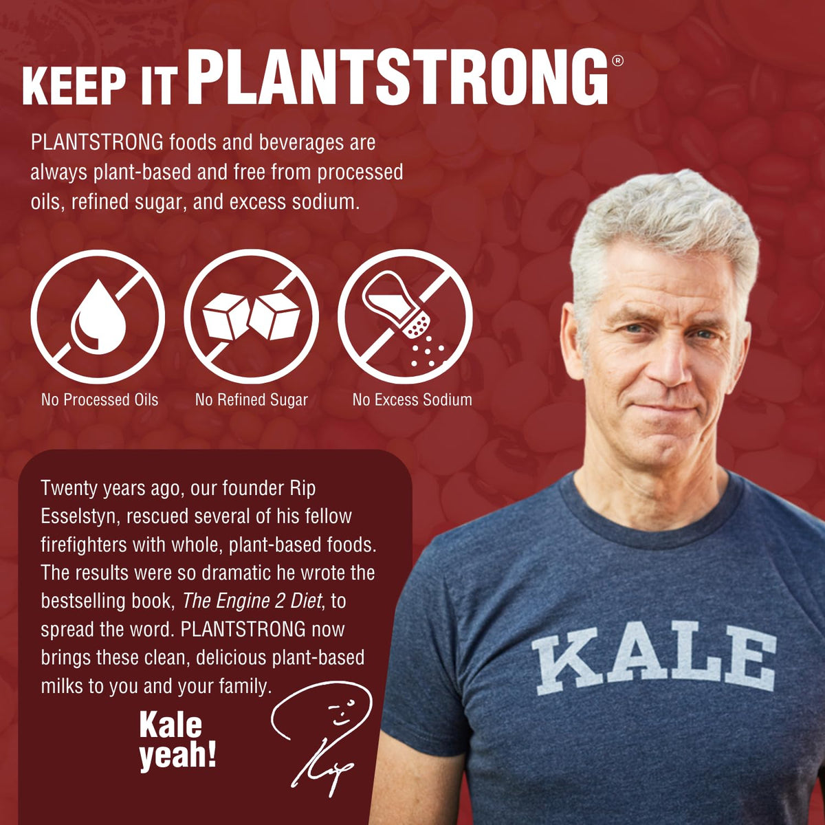 PLANTSTRONG ready-to-heat scene suggests quick weeknight dinners.