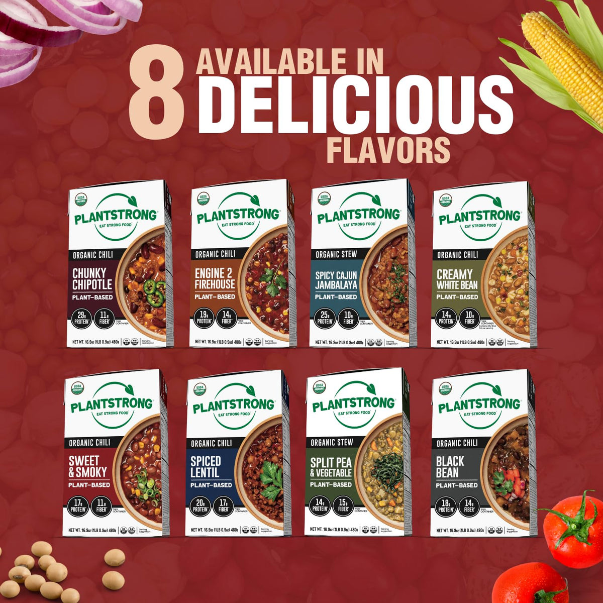 PLANTSTRONG serving idea with toppings to elevate flavor.