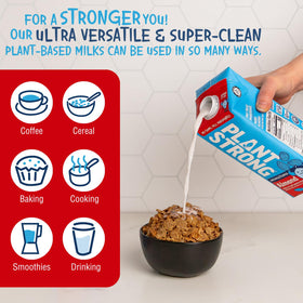 PLANTSTRONG Almond Milk for baking and cooking without gums or oils