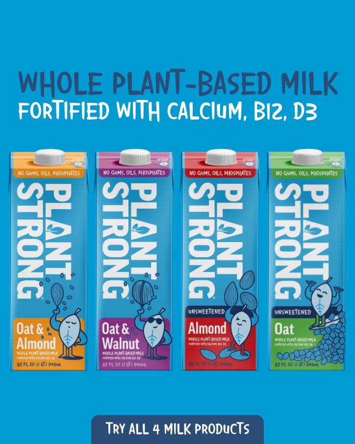 PlantStrong Oat Milk recipe guide cover invites easy meal ideas