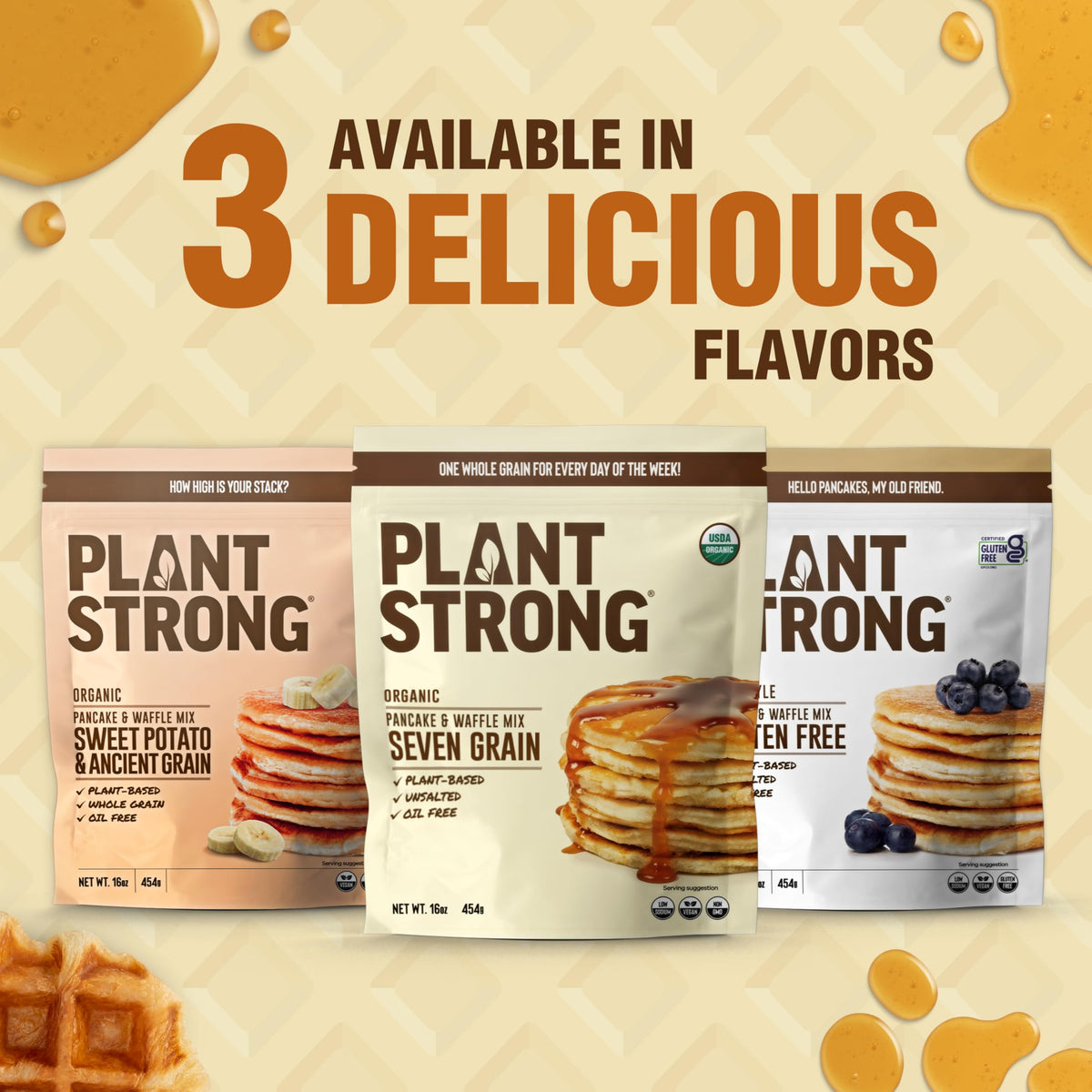 PLANTSTRONG Unsalted oil-free ingredients emphasize clean eating.