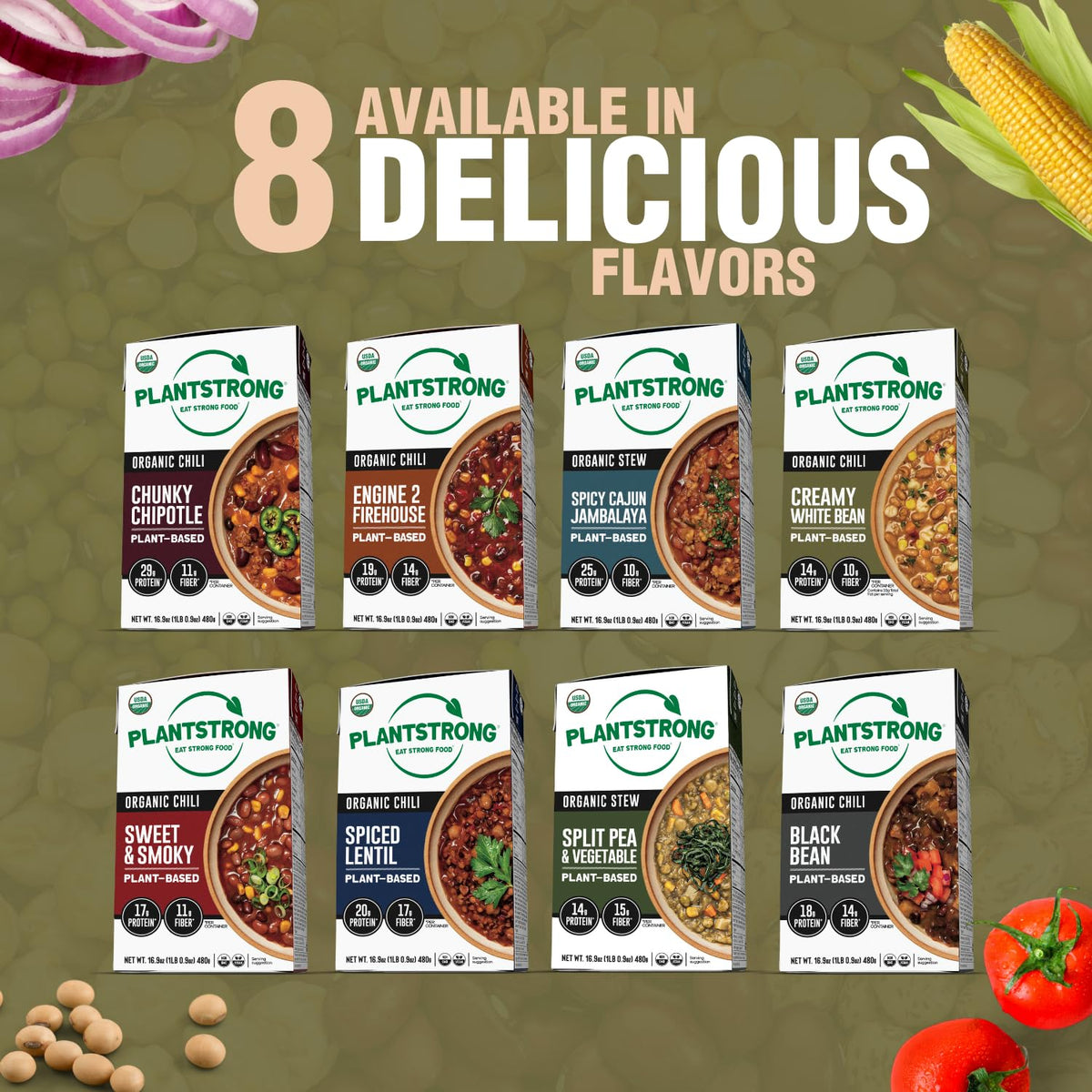 PLANTSTRONG Variety Box Six-Pack ideal for meal prep and gifting.