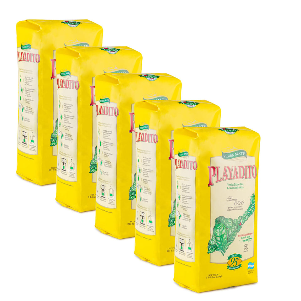 Playadito packaging with new bulk 5x1kg pack for frequent brewers