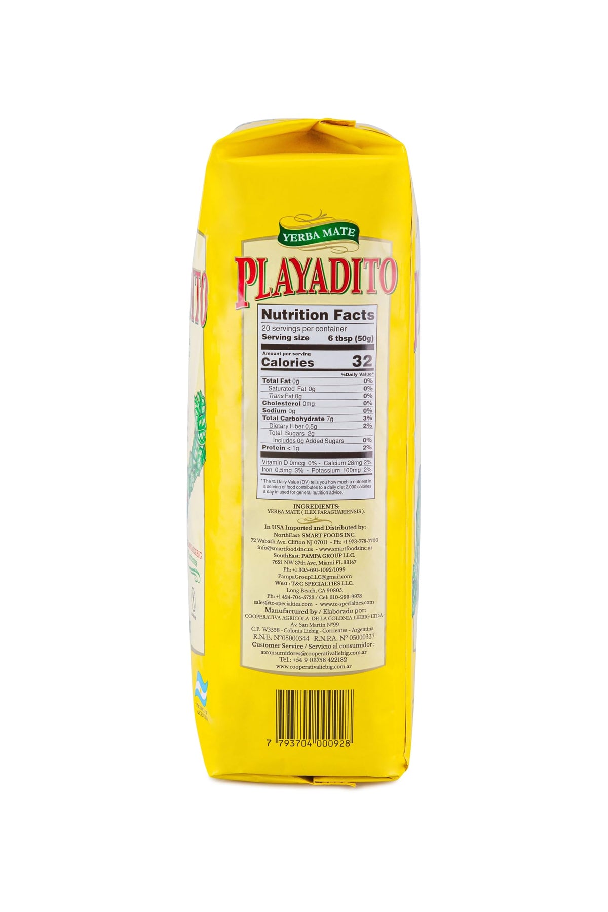 Playadito Yerba Mate leaf texture closeup highlighting aroma