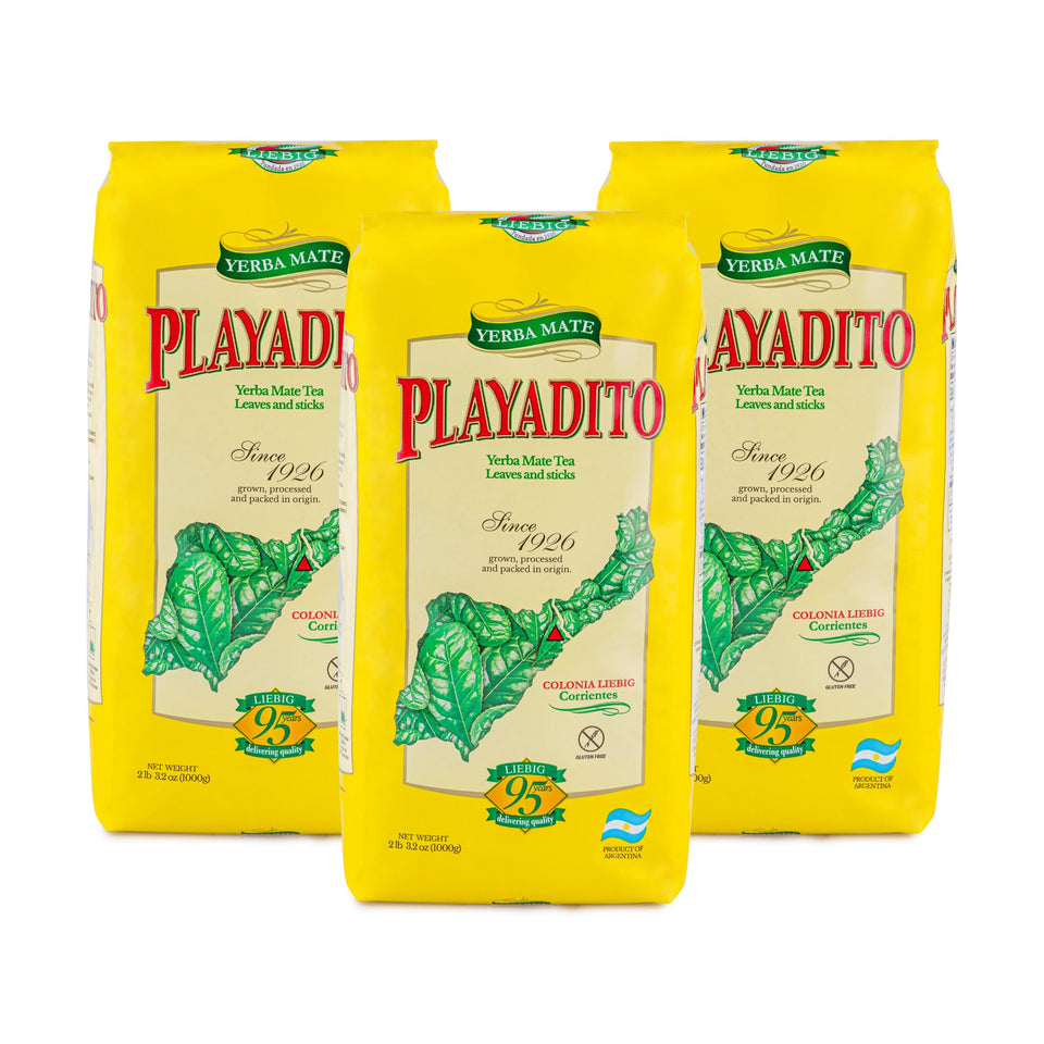 Playadito Yerba Mate Tea 3kg packaging—easy to store and ready for everyday brew.