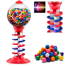 Playo Big Light and Sound Spiral Gumball Bank front view, playful design for kids.