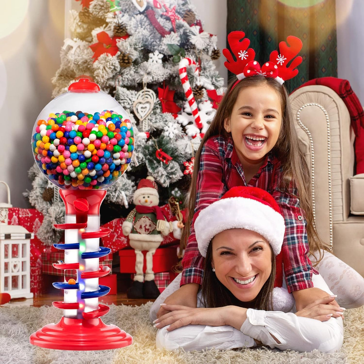 Playo gumball machine crank close-up enhances interactive play
