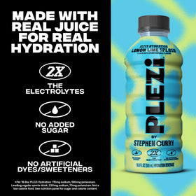 Plezi Lemon Lime Splash bottle ideal for kids' lunchboxes and active days.
