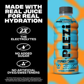 Plezi Hydration Drink Orange Mango Swish family-friendly scene with kids