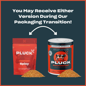PLUCK Southwest packaging update shows upgraded design preserving the same formula.