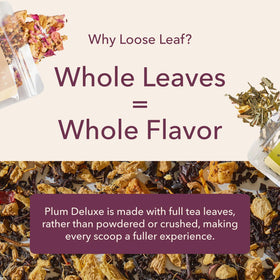 Green Citrus Mint tea from Plum Deluxe offering refreshing brightness.