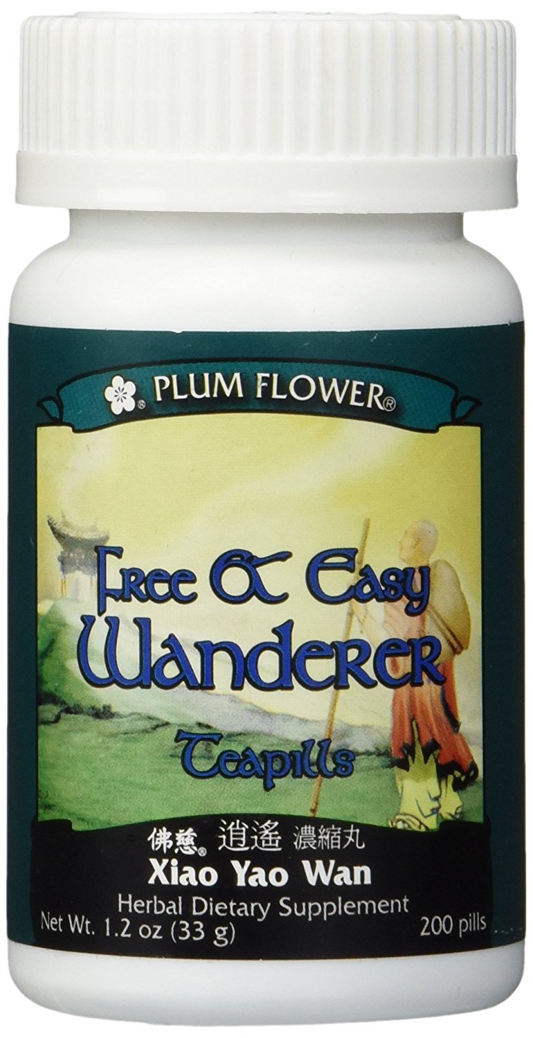 Plum Flower Xiao Yao Wan bottle with pea-sized pills for easy daily use.