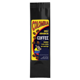 Fresh-roasted USA-packed coffee set on a tasting counter