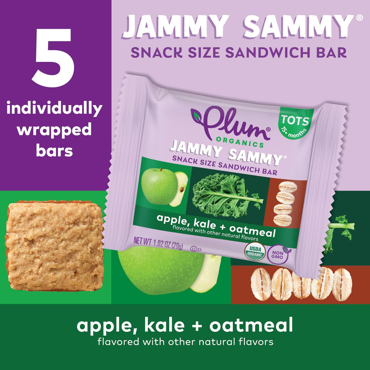 Plum Organics Jammy Sammy 30-pack makes lunches easier for families.