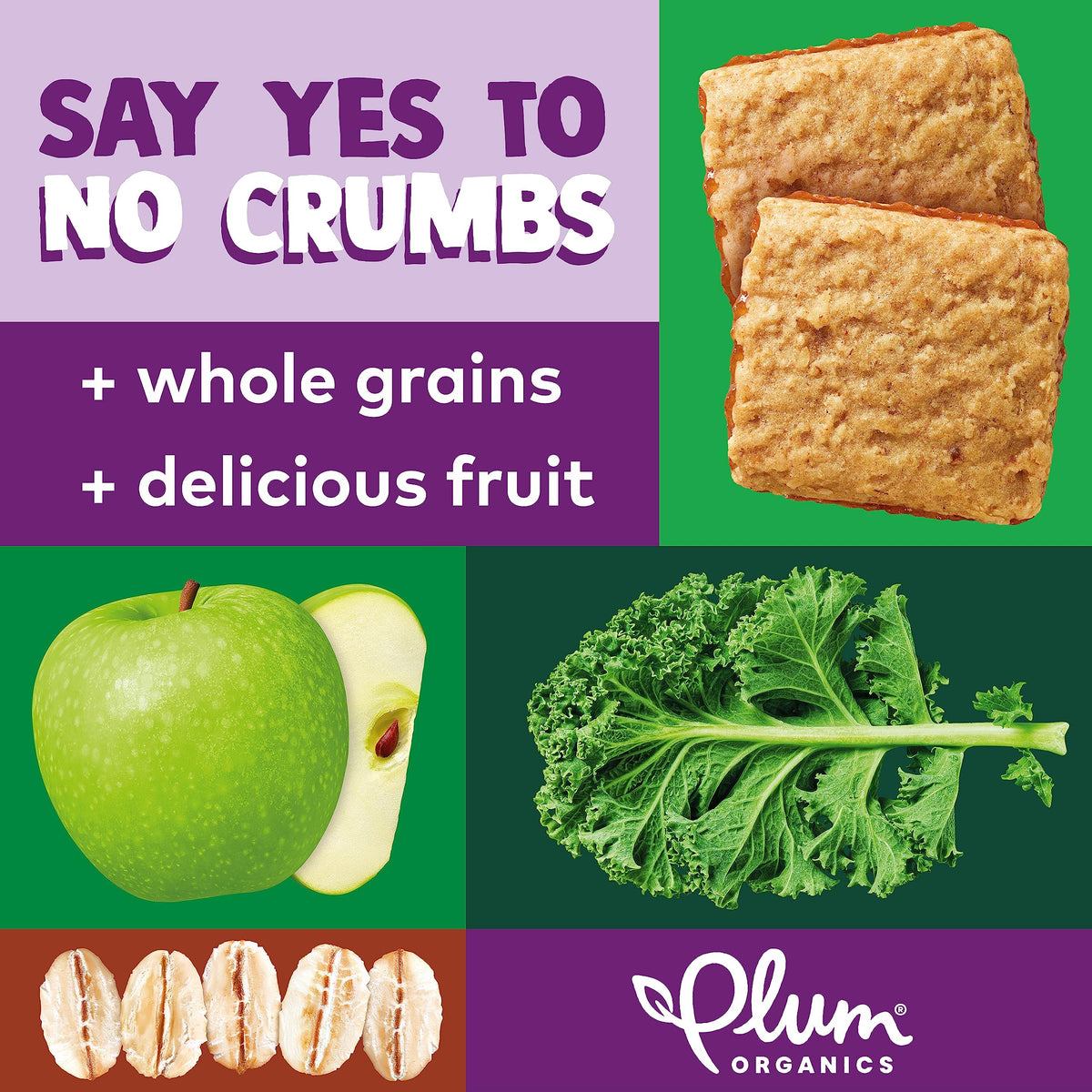 Plum Organics Jammy Sammy organic ingredients emphasize apple-kale layering.