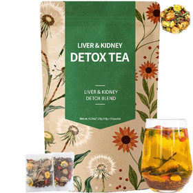 Packaging of Plutarn Liver & Kidney Detox Tea ready for daily wellness ritual.