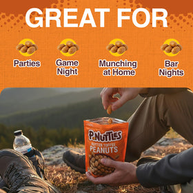 Crunchy peanut centers meet a smooth toffee exterior for a contrasting, textural snack.