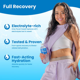 Pocari Sweat bottle label closeup highlights electrolytes and caffeine-free formula.