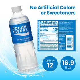 Pocari Sweat bottle pour illustrates easy hydration after exercise.
