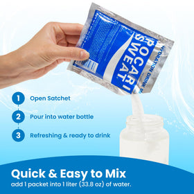 Pocari Sweat packet for a 1-liter serving after activity.